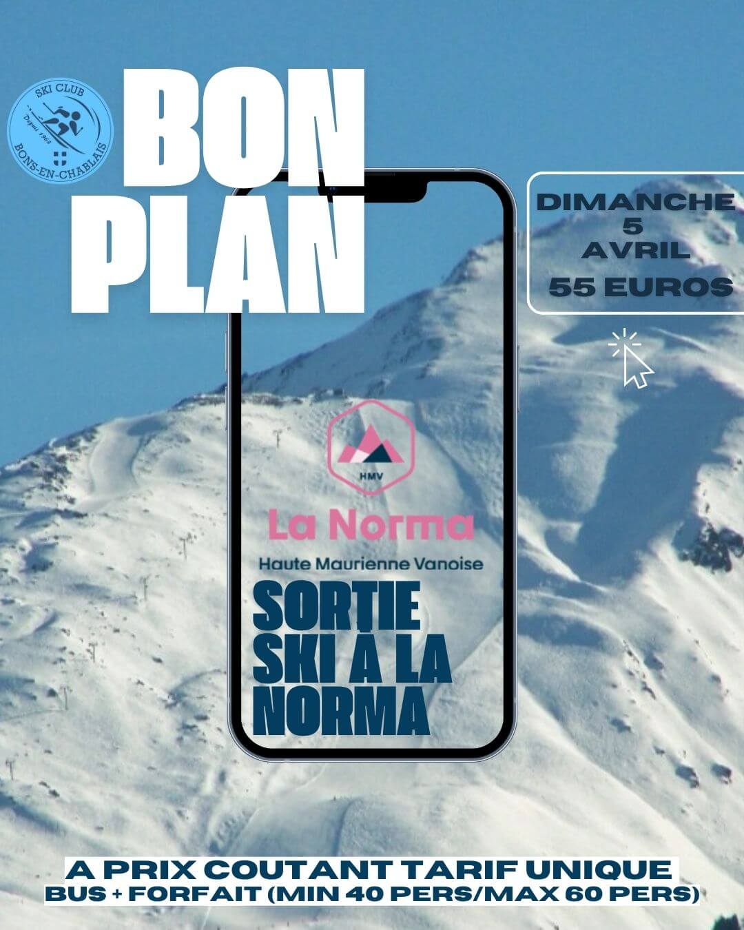 Dimanche 5 Avril => ski à la norma